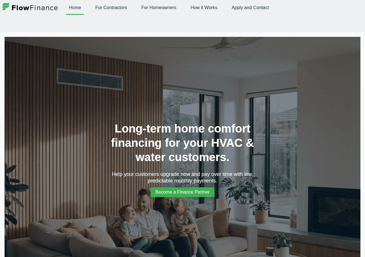Screenshot of flowfinance.ca
