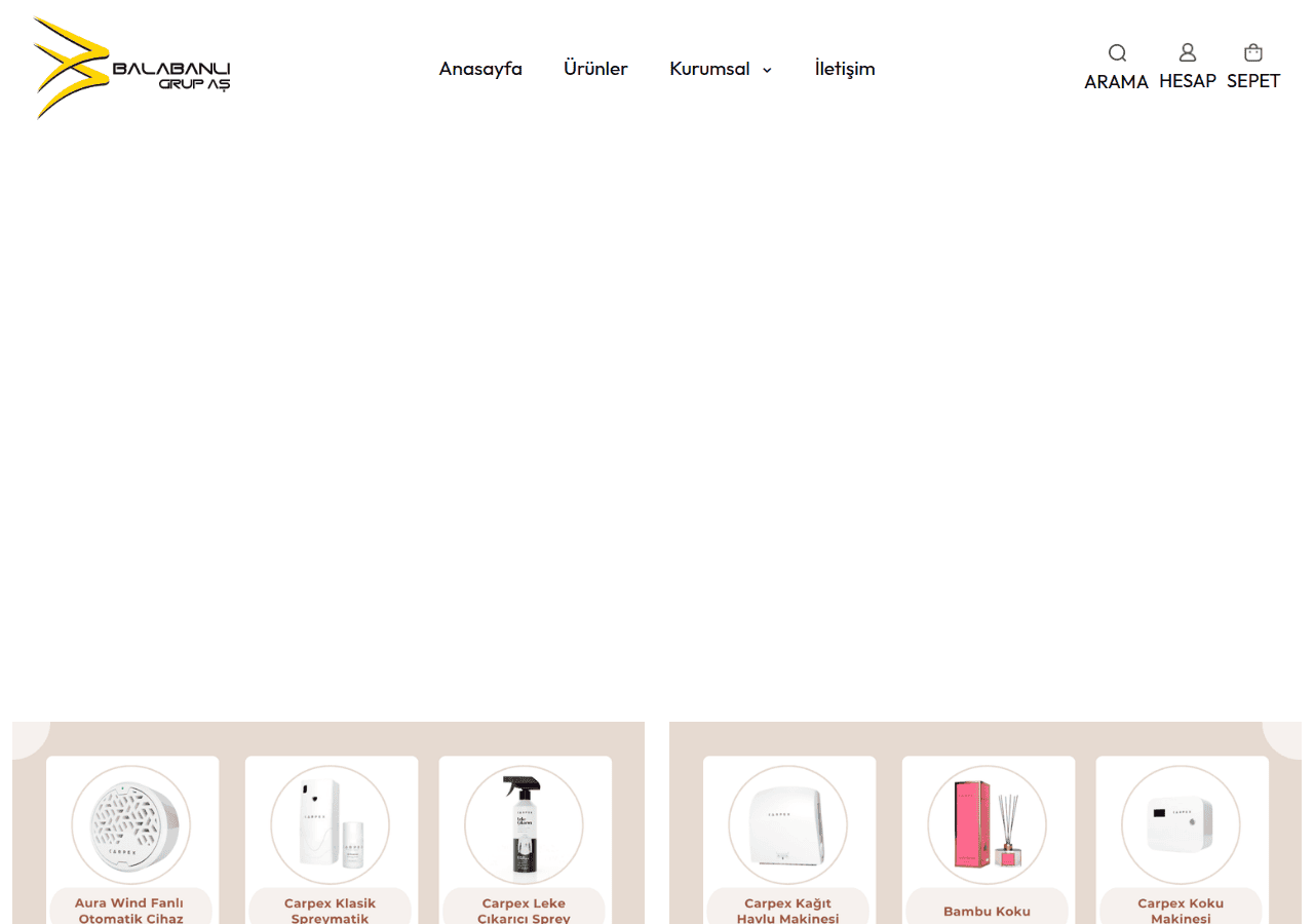 Screenshot of balabanli.com.tr