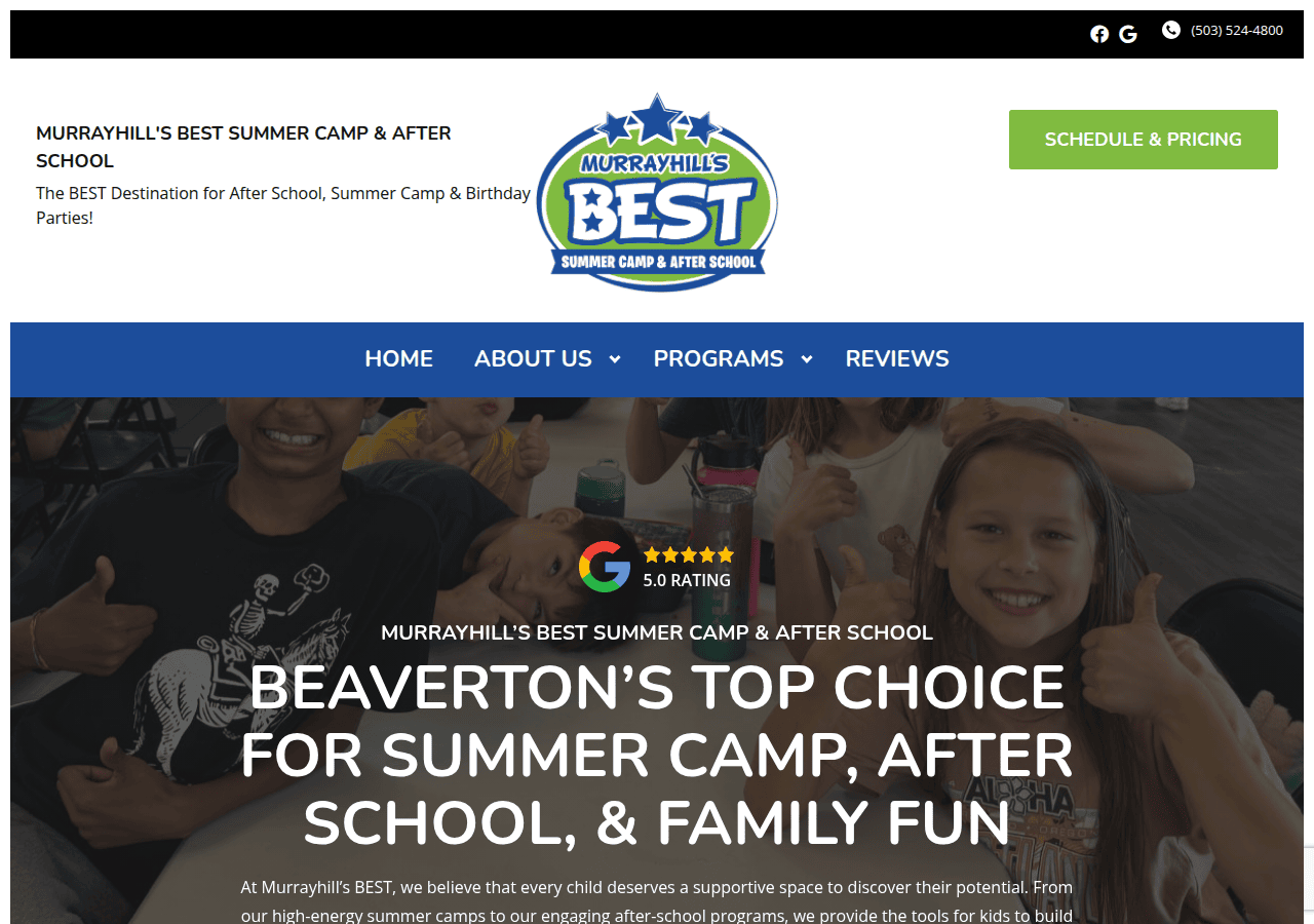 Screenshot of murrayhillsbest.com