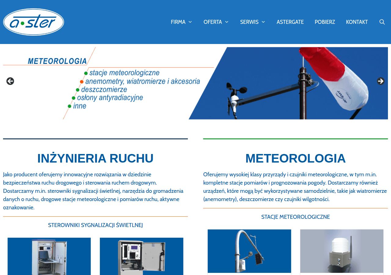Screenshot of a-ster.pl