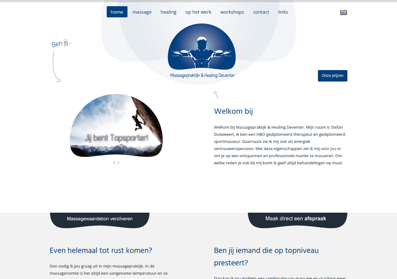 Screenshot of massagepraktijkdeventer.nl
