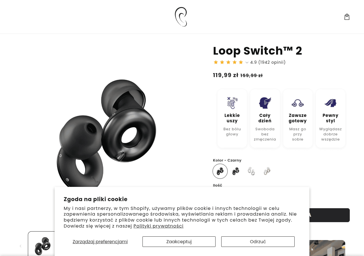 Screenshot of cichostrefa.pl