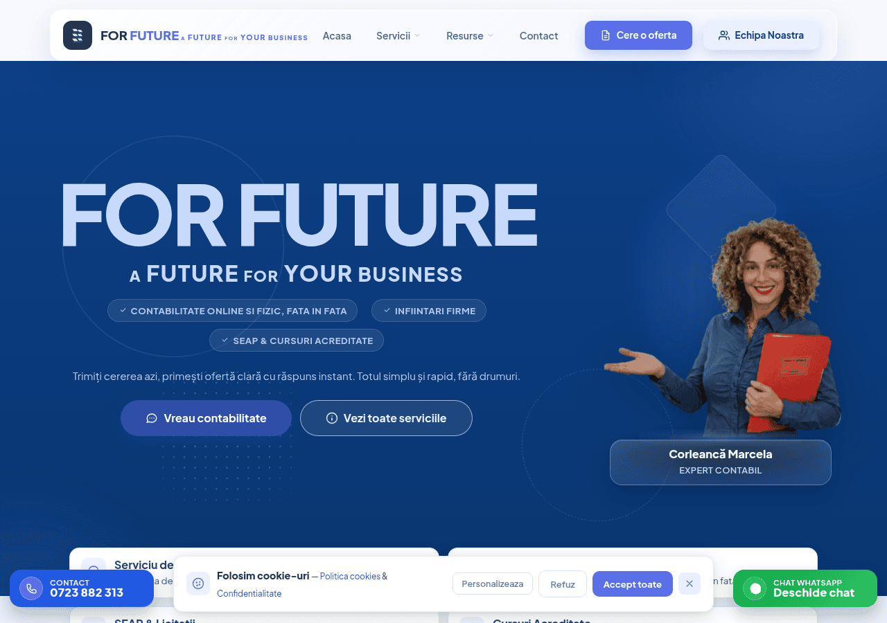 Screenshot of forfuture.ro