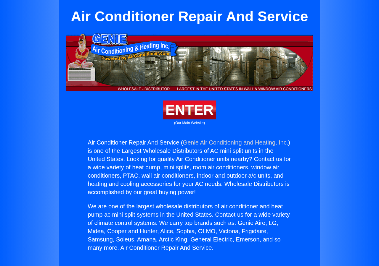 Screenshot of airconditionerrepairandservice.com