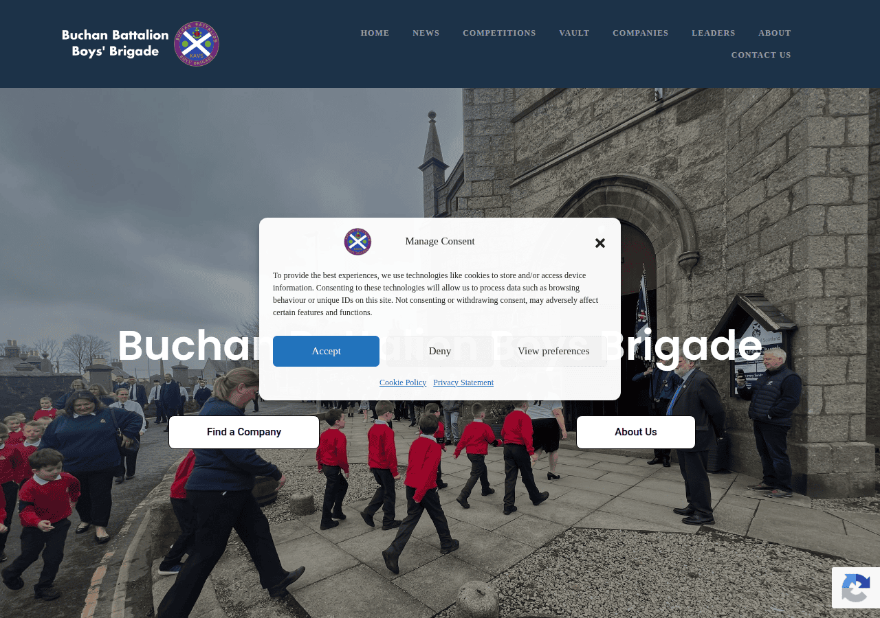 Screenshot of boys-brigade.org.uk