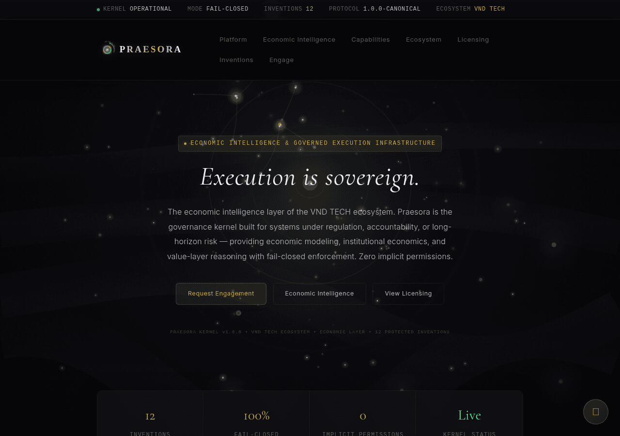 Screenshot of praesora.com