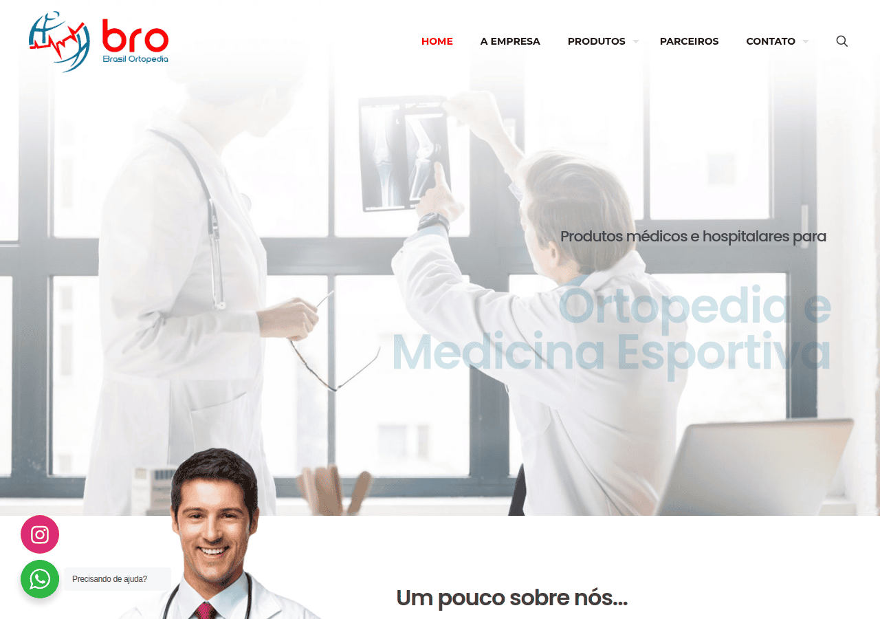 Screenshot of broortopedia.com.br