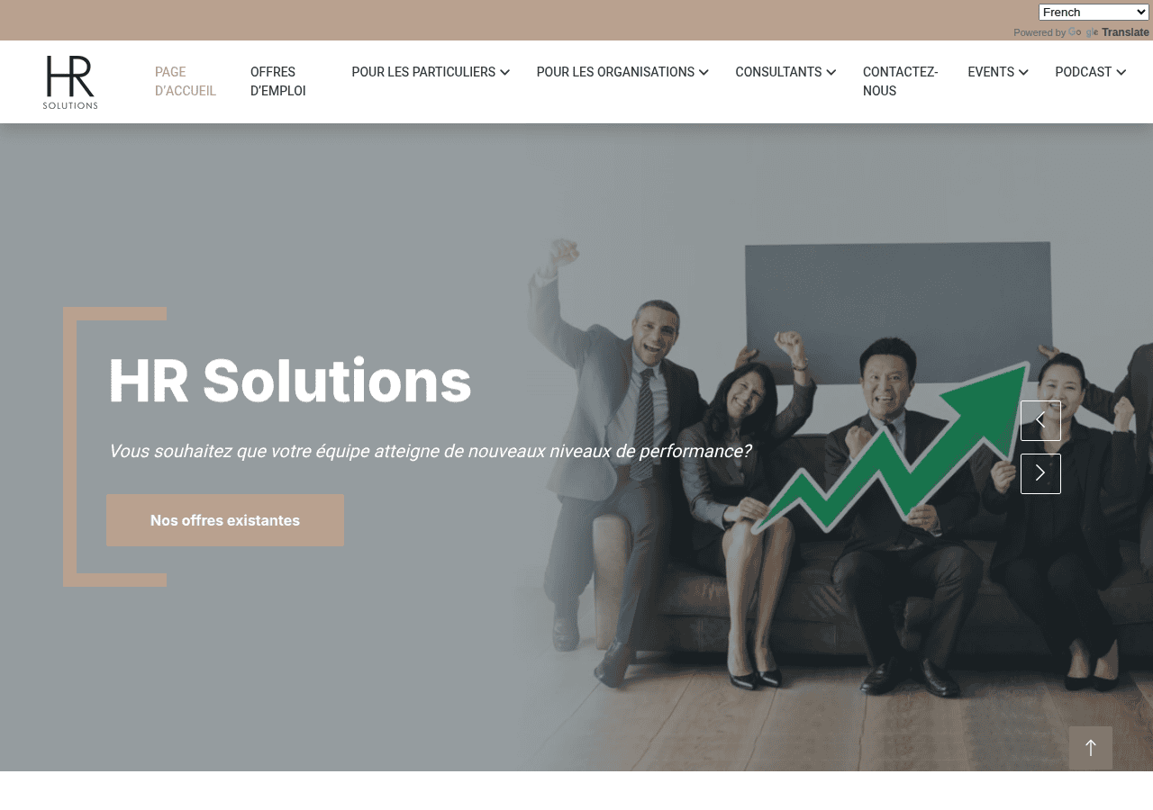 Screenshot of hrsolutions-sa.com