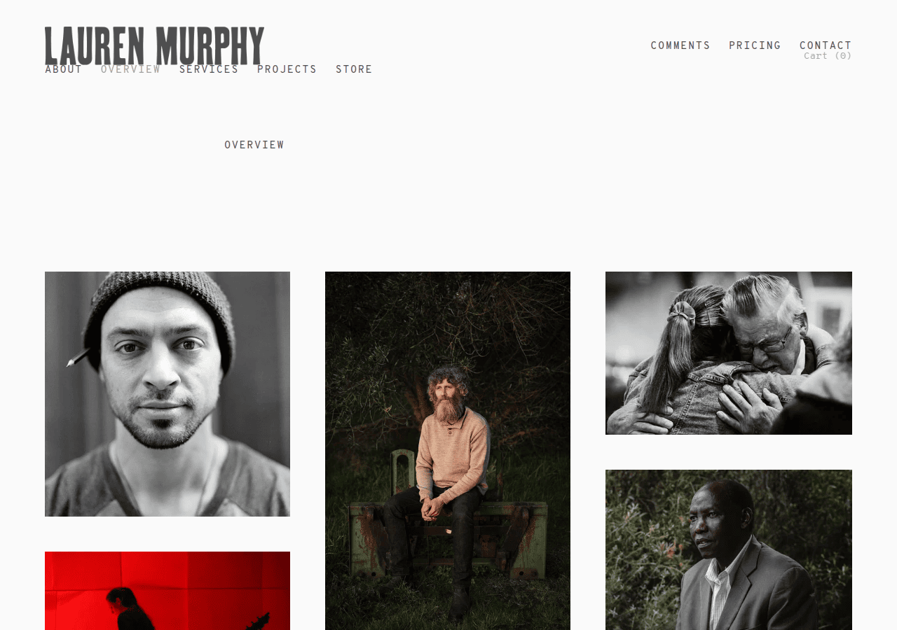 Screenshot of laurenmurphyphotography.com.au