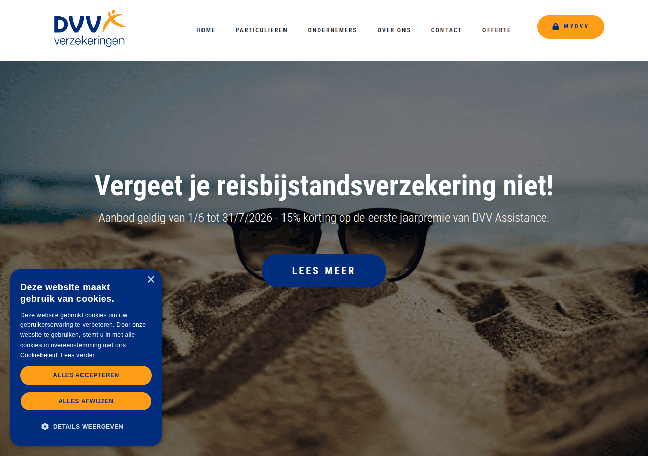Screenshot of dualverzekeringen.be