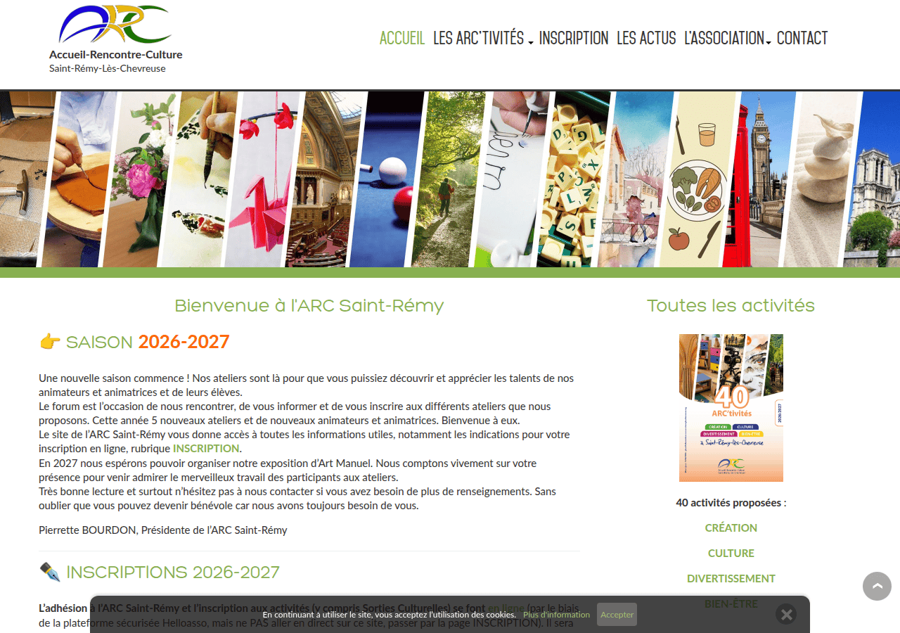 Screenshot of arc-stremyleschevreuse.org