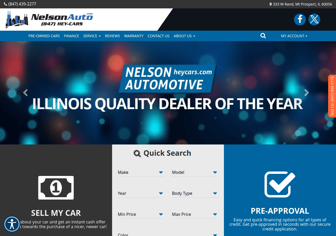 Screenshot of heycars.com