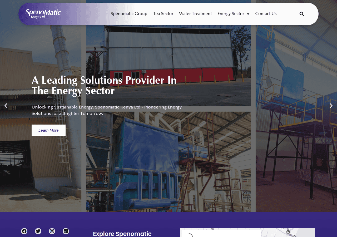 Screenshot of spenomatickenya.com