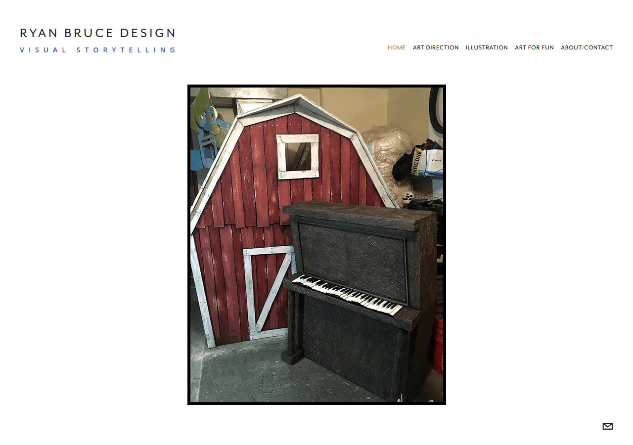 Screenshot of artbyrye.com