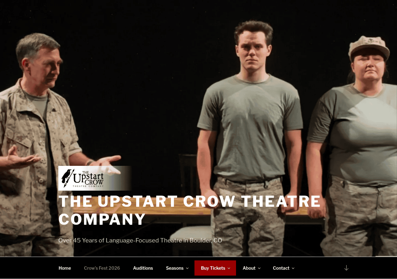 Screenshot of theupstartcrow.org