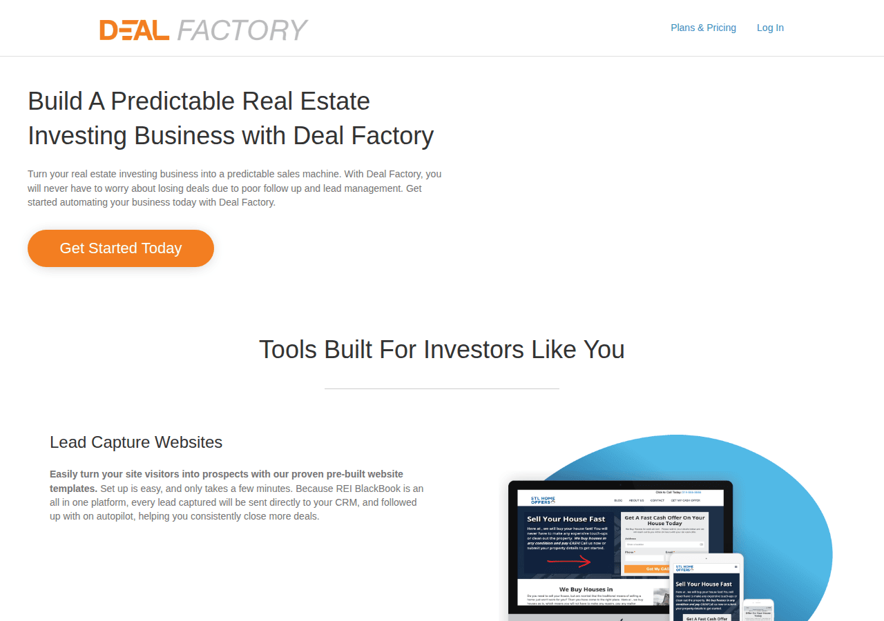 Screenshot of mydealfactory.com