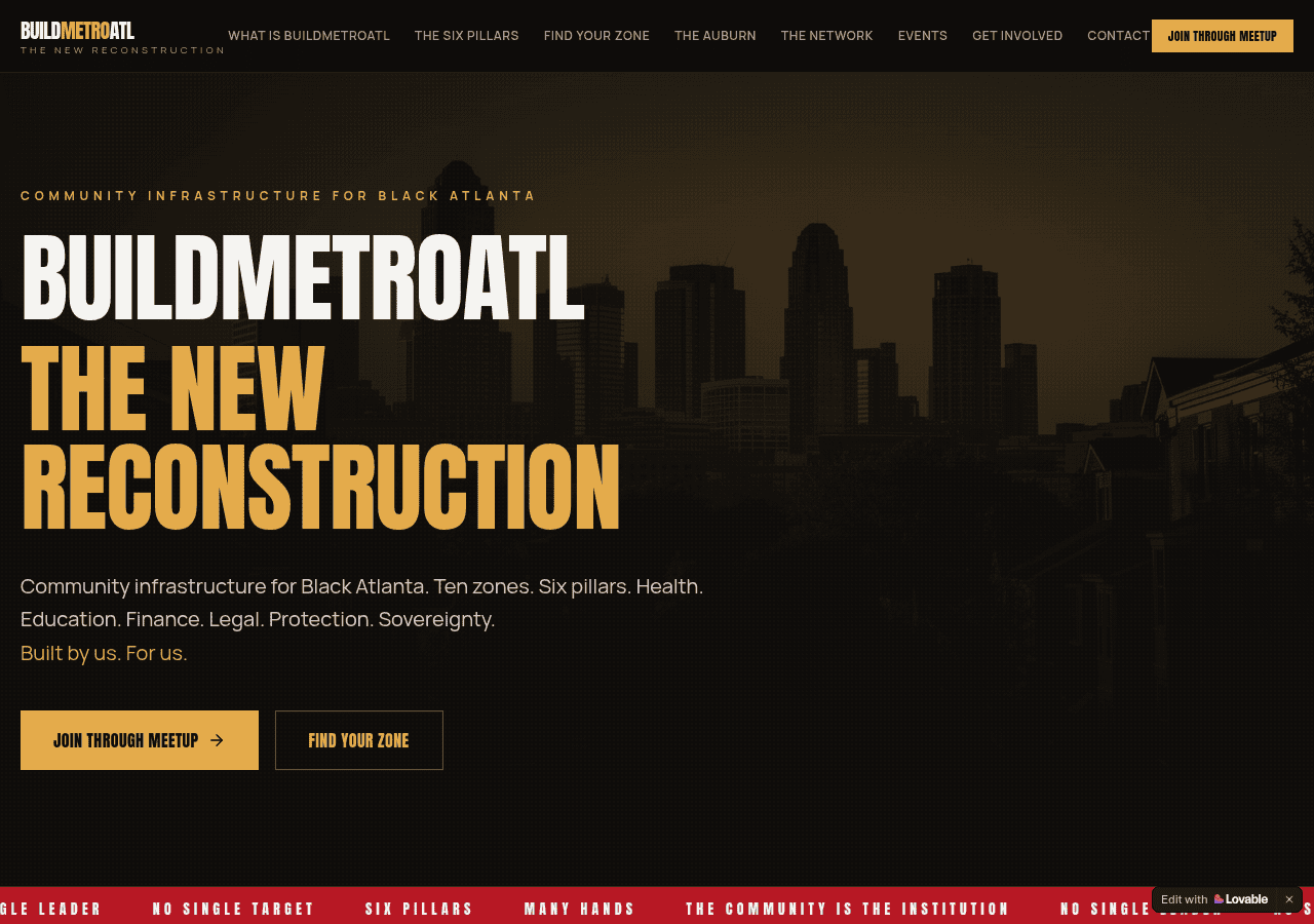 Screenshot of buildmetroatl.org