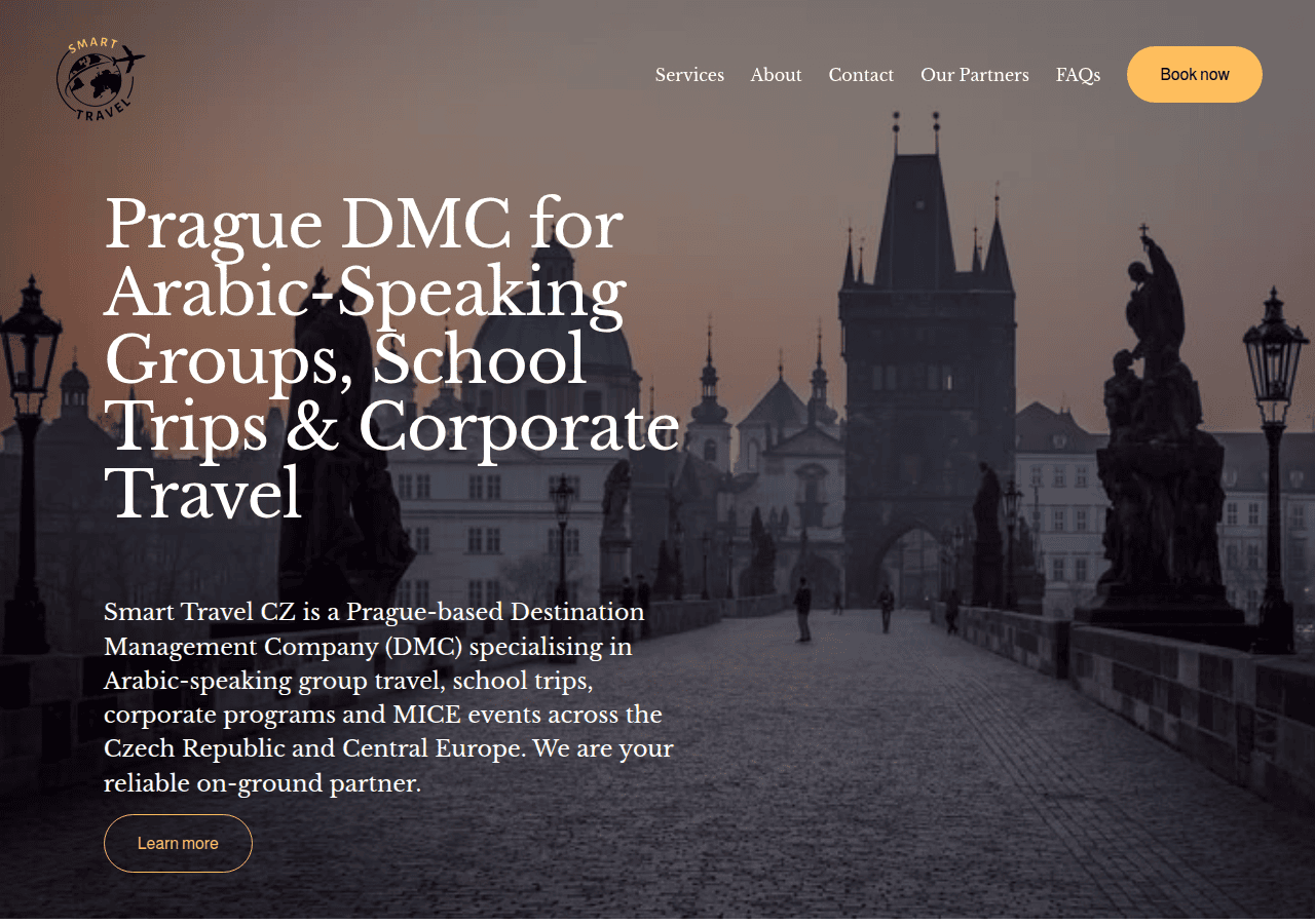 Screenshot of smarttravelcz.com