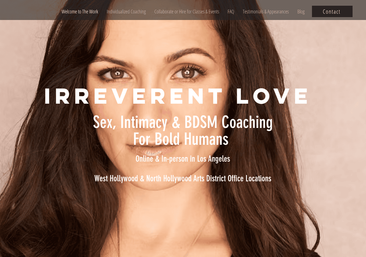 Screenshot of irreverentcoaching.com