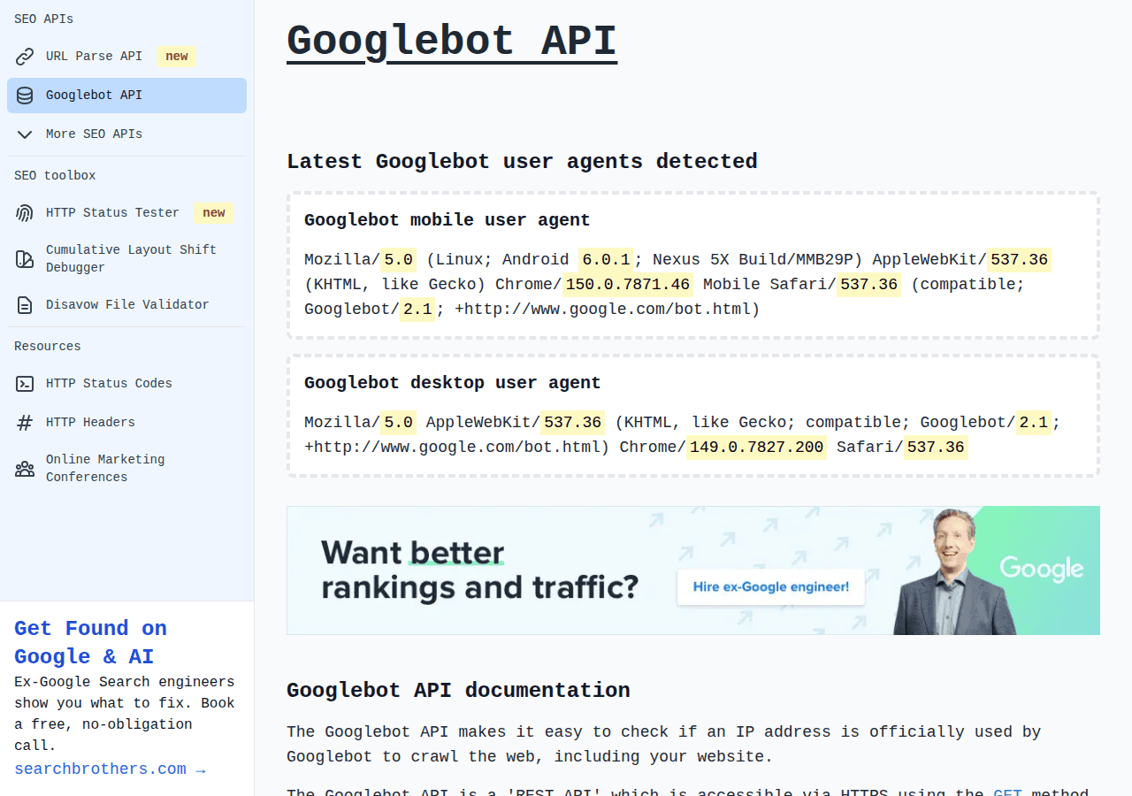 Screenshot of seoapi.com