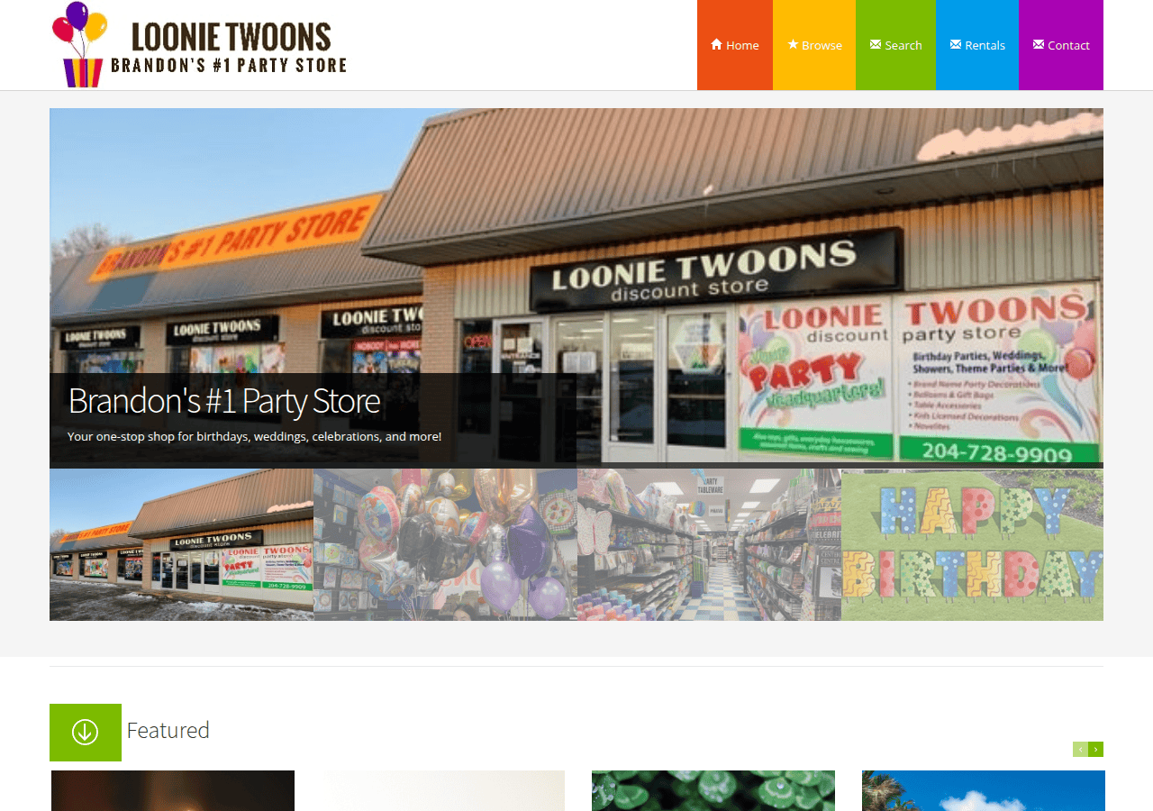 Screenshot of loonietwoons.ca