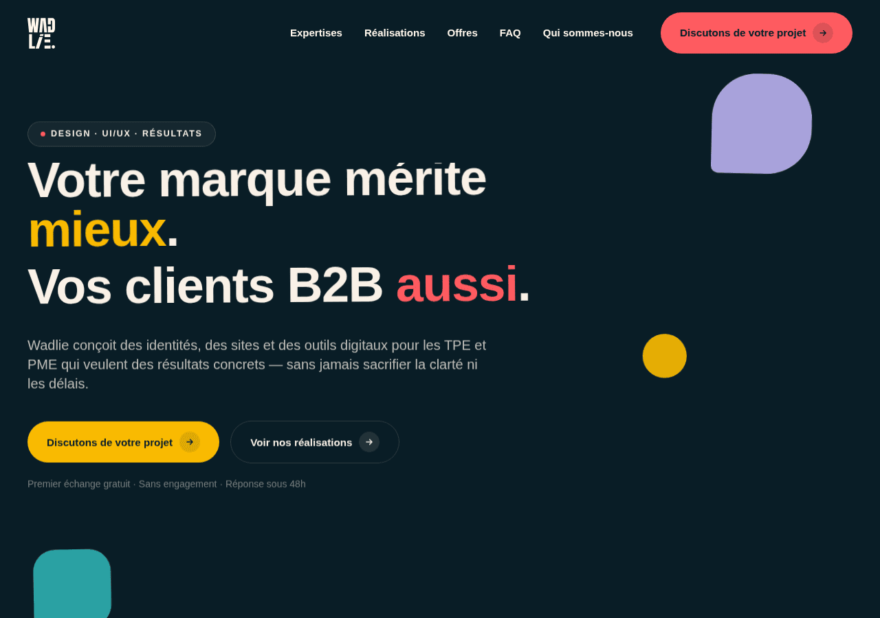 Screenshot of wadlie.com