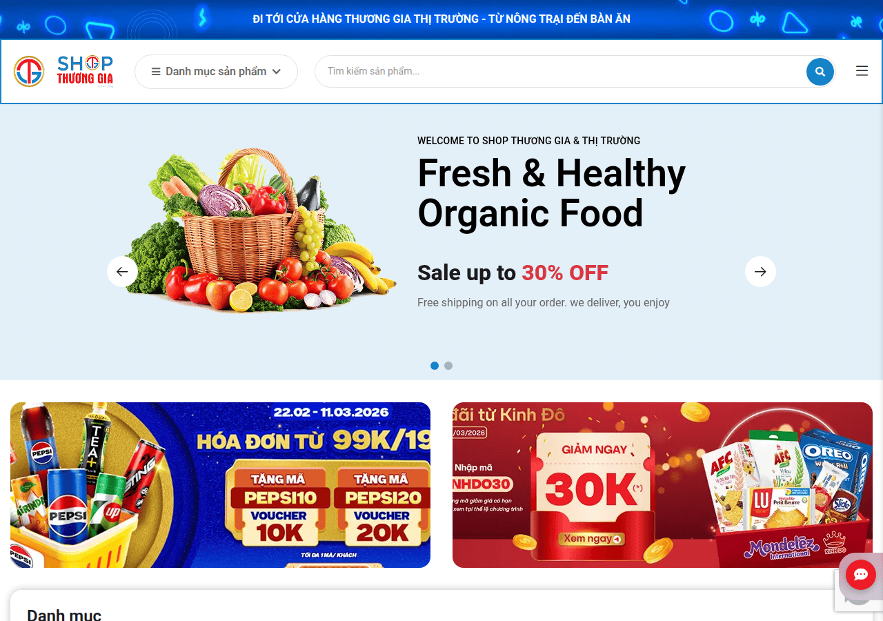 Screenshot of thuonggiathitruong.shop