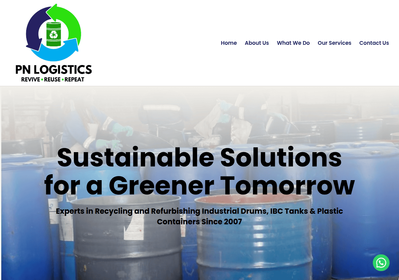 Screenshot of pnlogistics.co.za