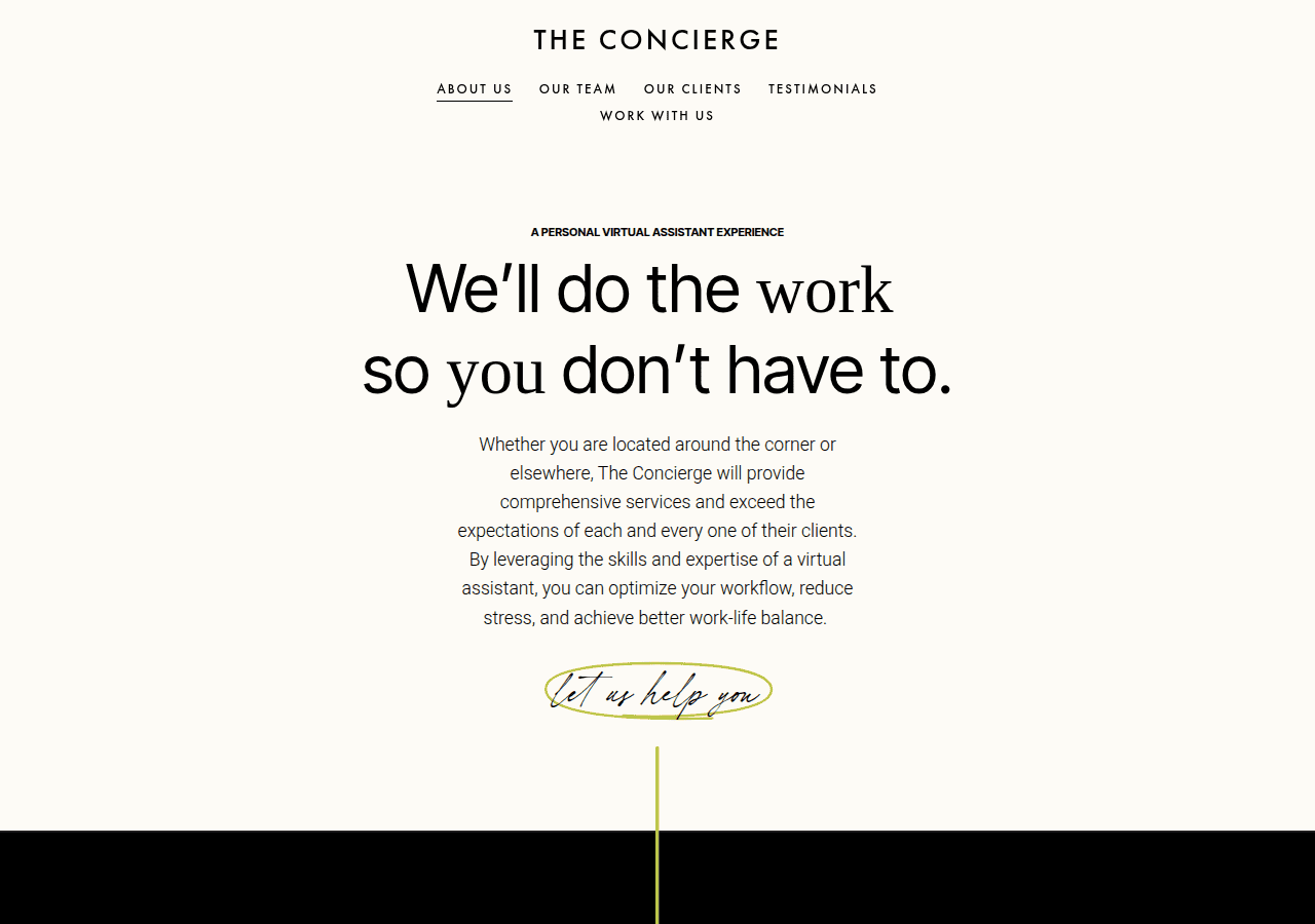 Screenshot of theconciergeassistants.com