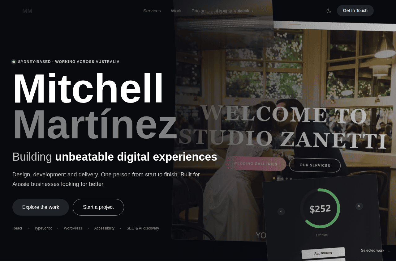 Screenshot of mitchellmartinez.tech