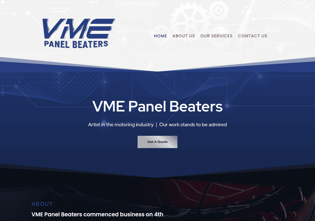 Screenshot of vmepb.co.za