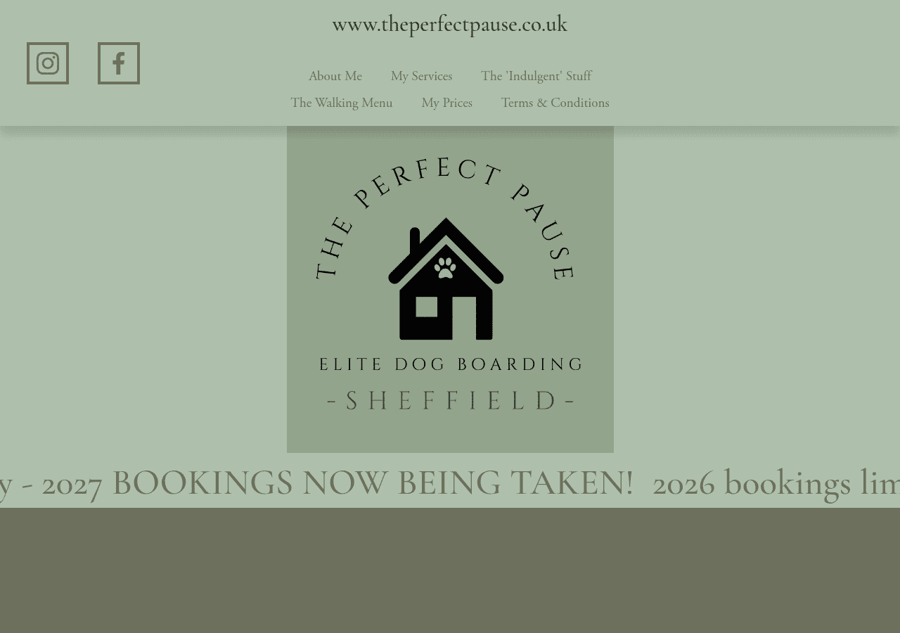 Screenshot of theperfectpause.co.uk