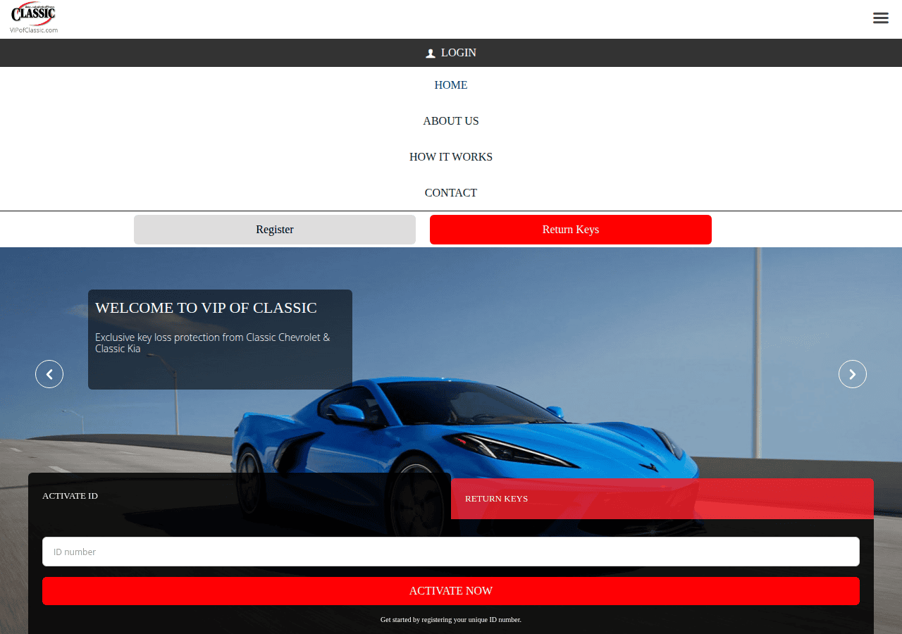 Screenshot of vipofclassic.com