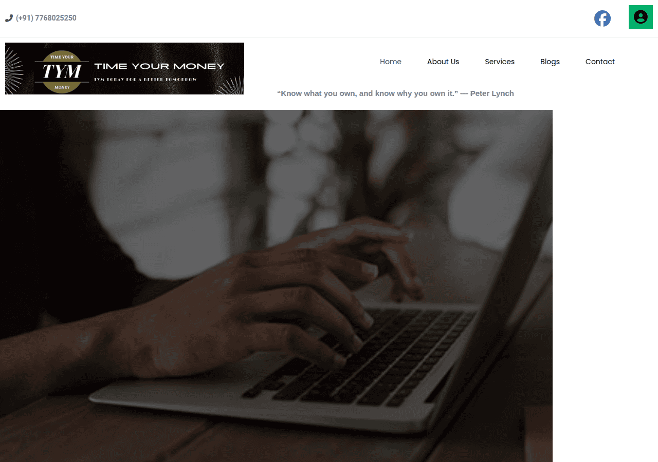 Screenshot of timeyourmoney.com