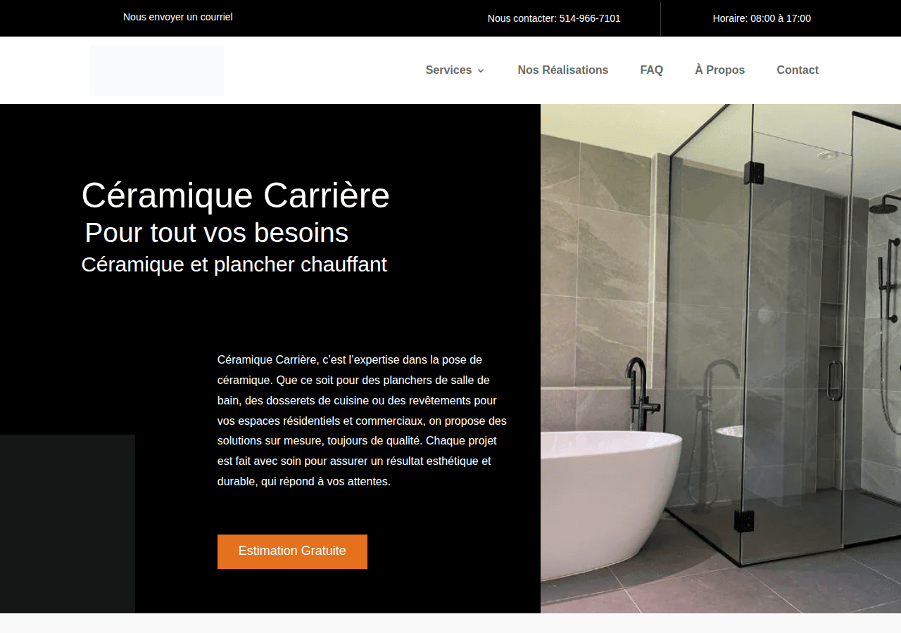 Screenshot of ceramiquecarriere.com
