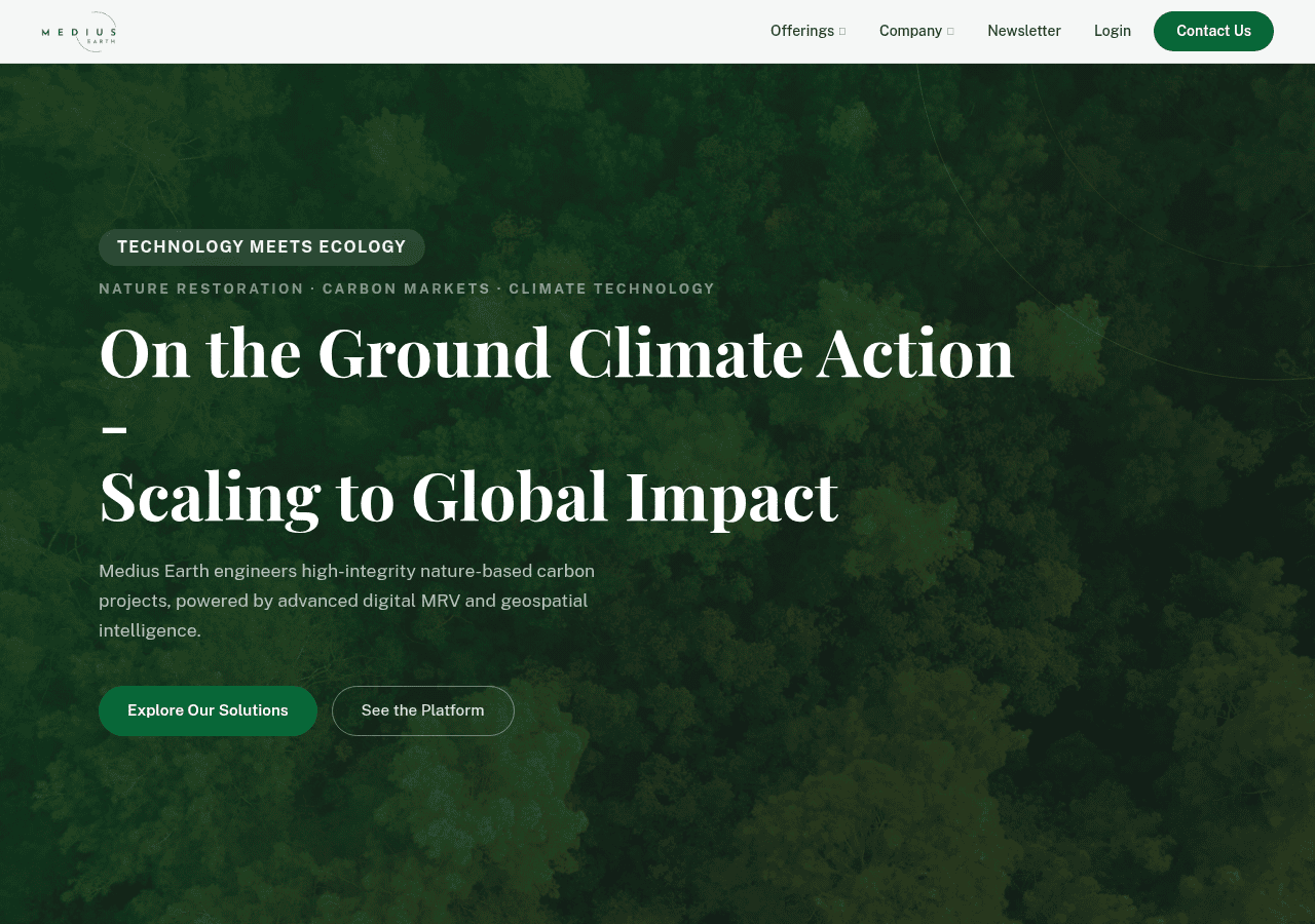 Screenshot of mediusearth.com