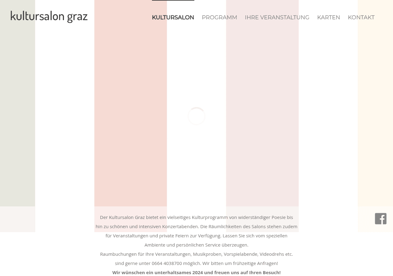 Screenshot of kultursalon-graz.at