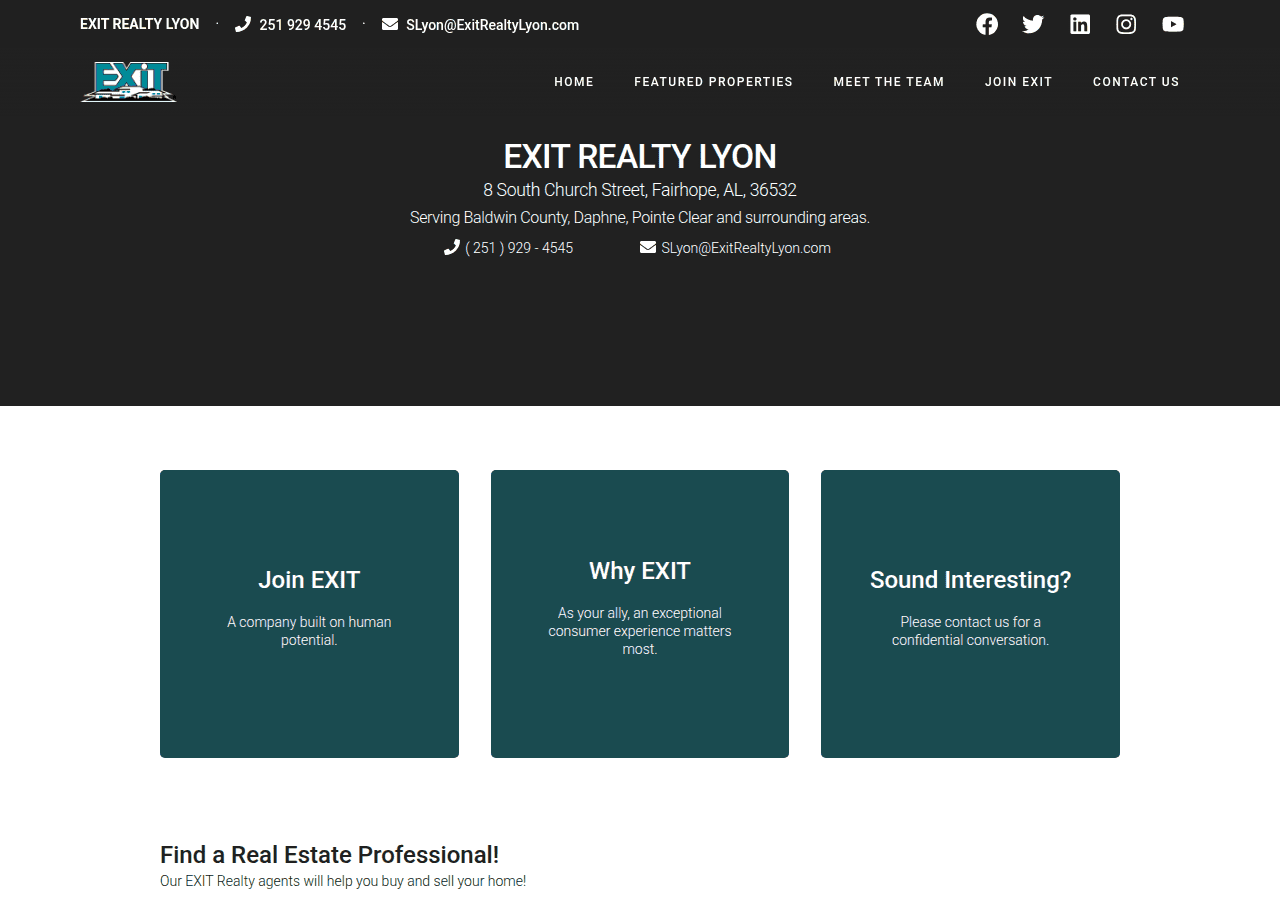 Screenshot of exitrealtylyon.com