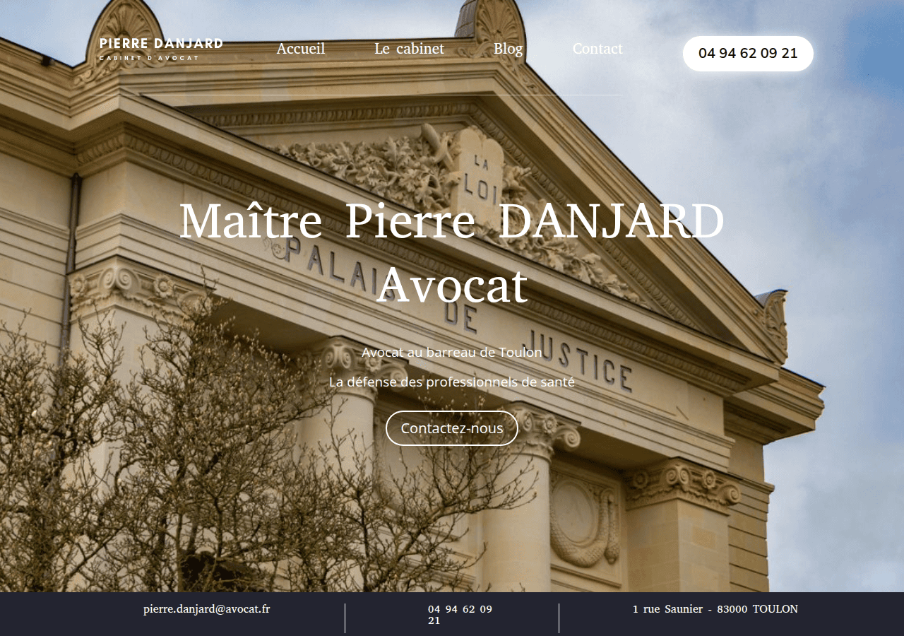 Screenshot of danjard-pierre-avocat.fr