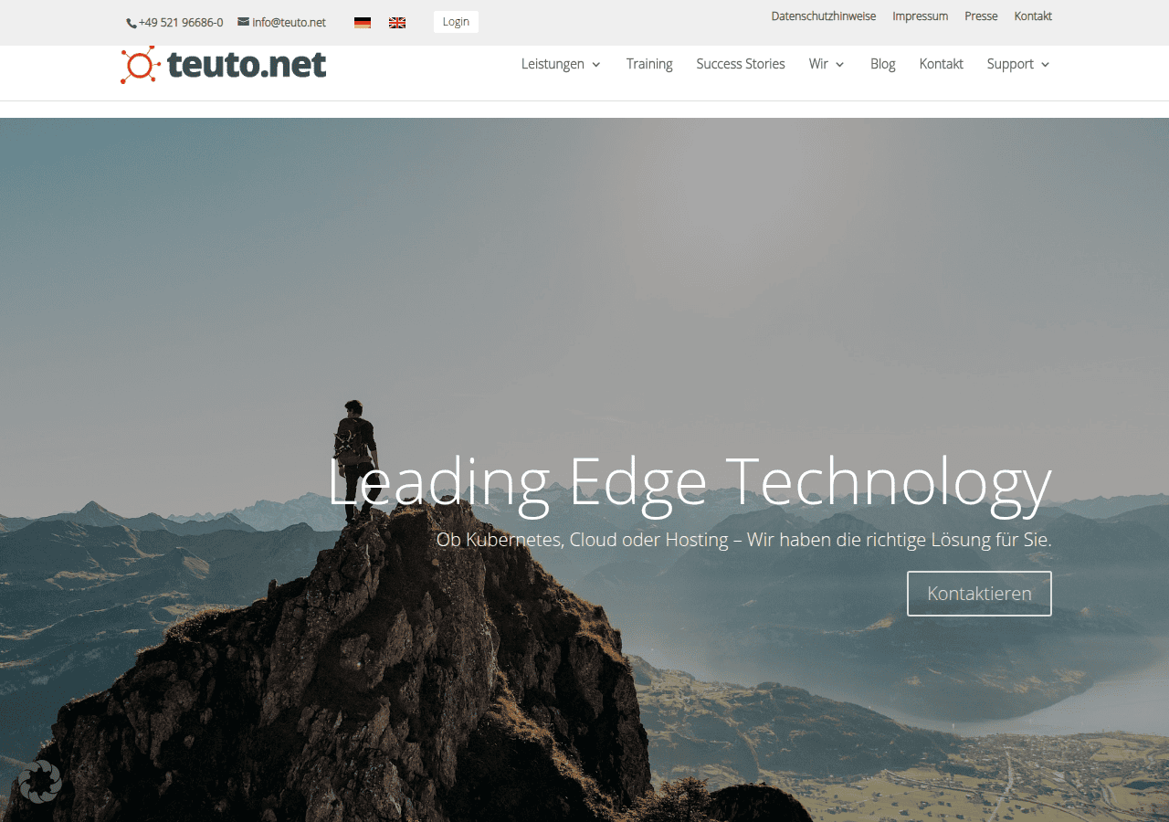 Screenshot of teuto.net