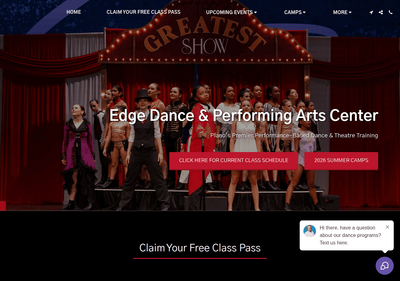 Screenshot of edgedance.com