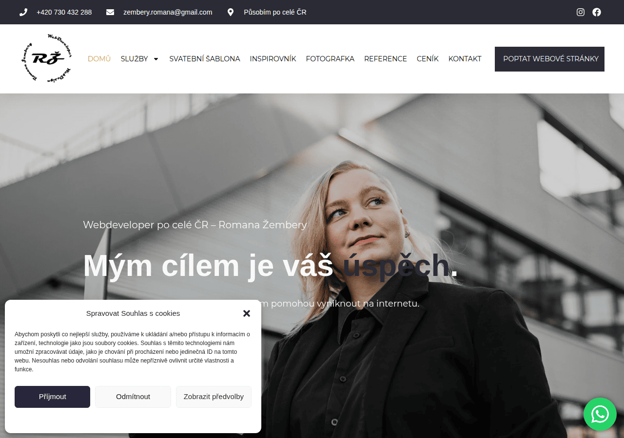 Screenshot of romanazembery.cz