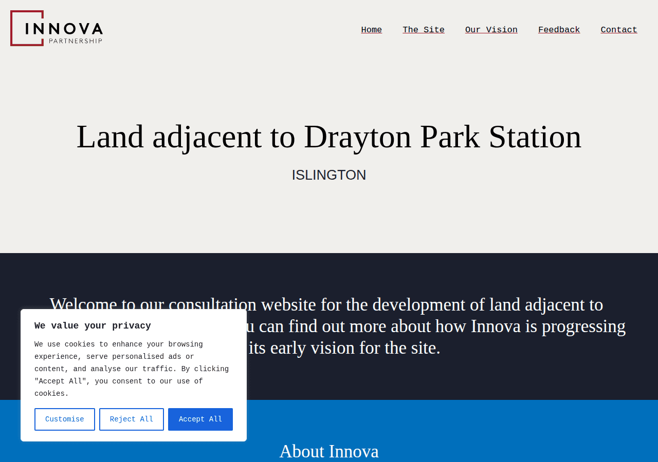Screenshot of draytonparkconsultation.co.uk