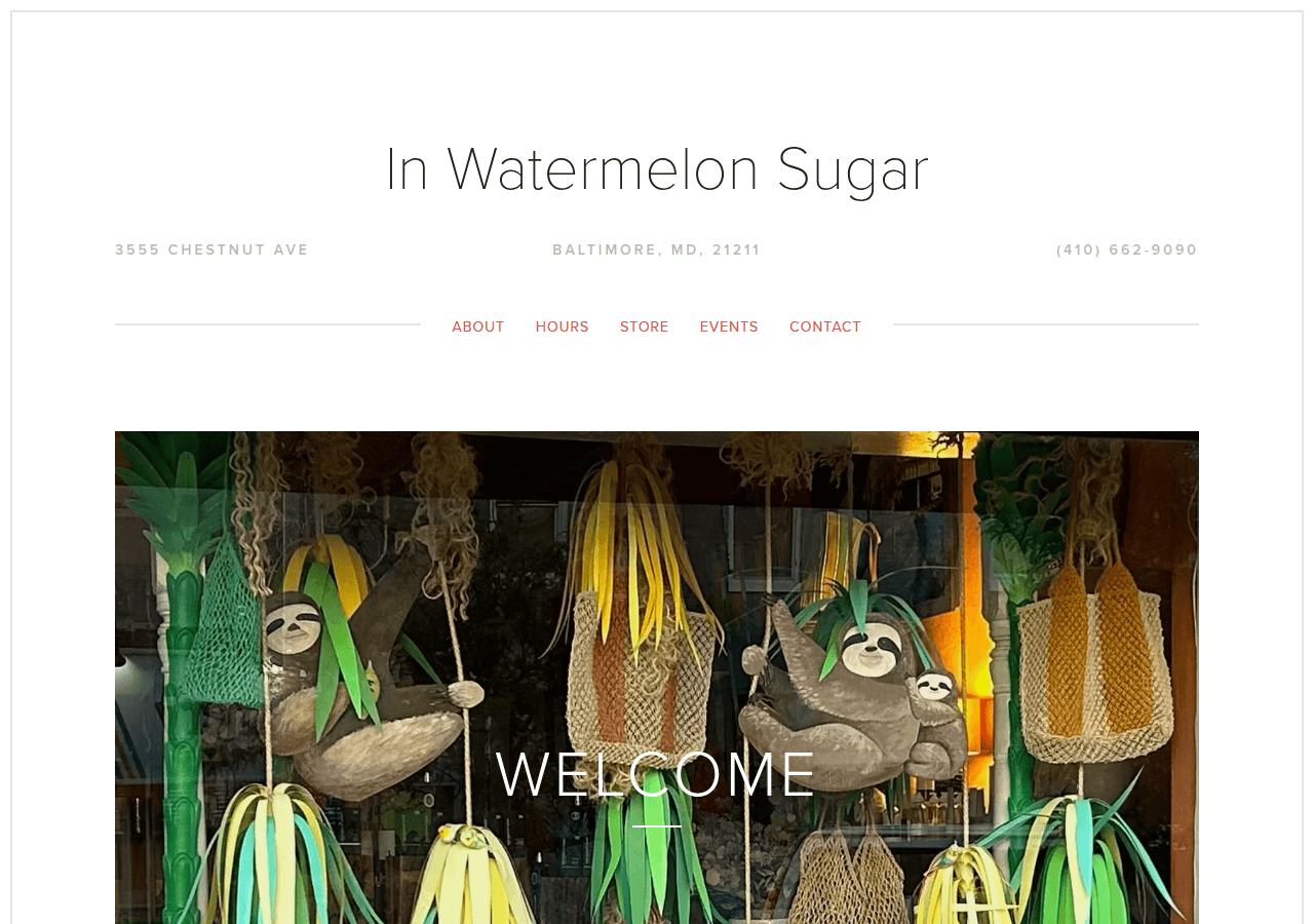 Screenshot of inwatermelonsugarshop.com