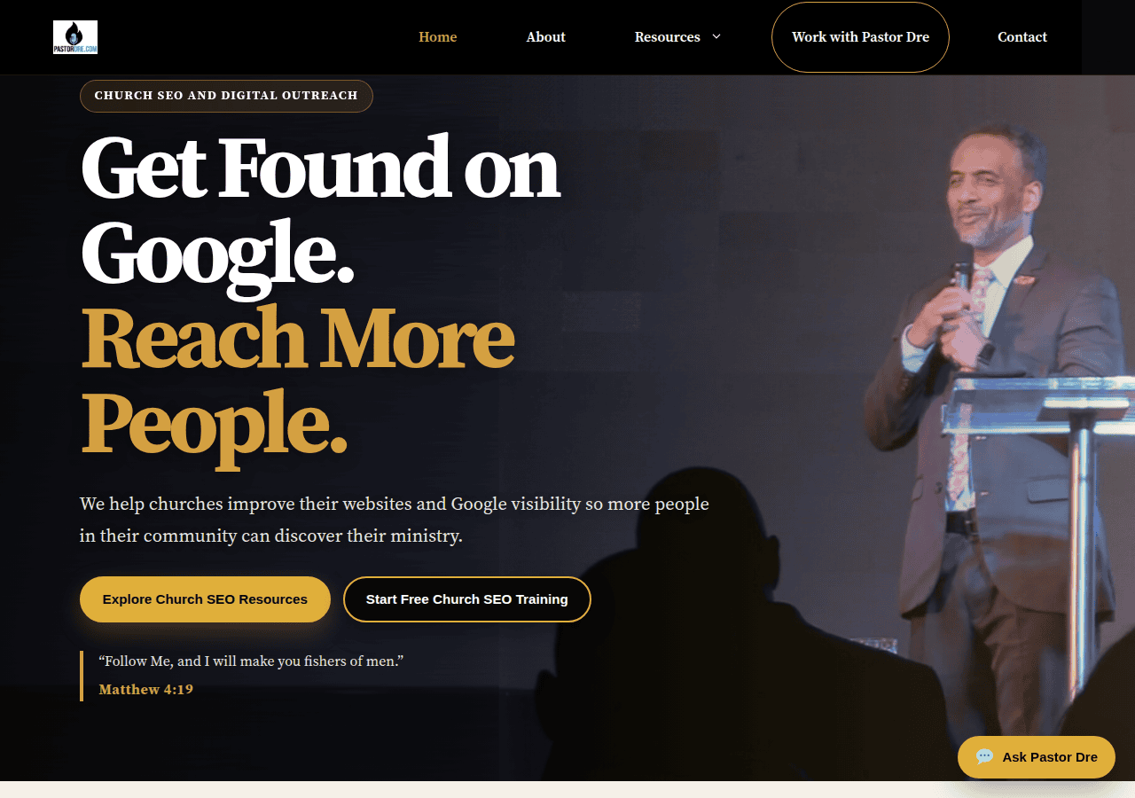 Screenshot of pastordre.com