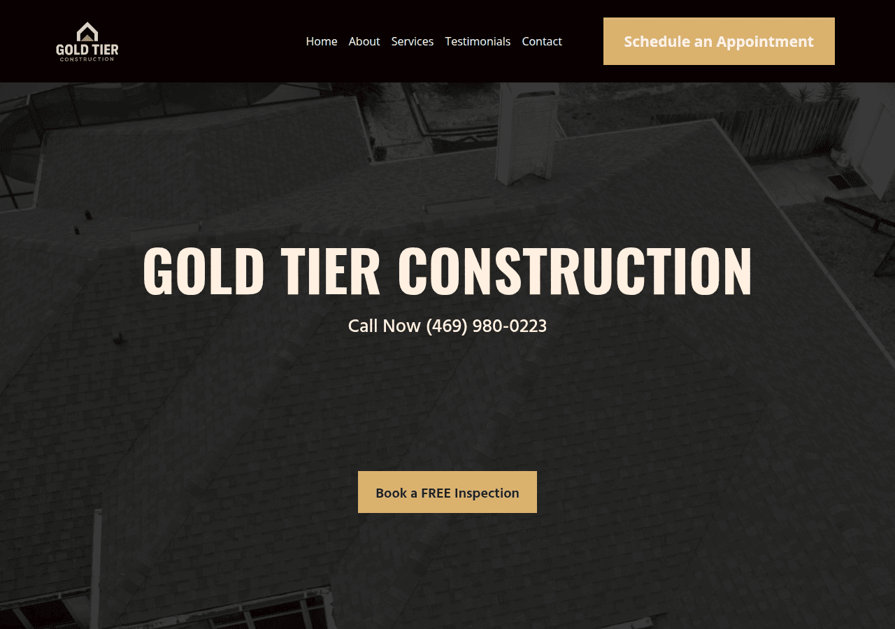 Screenshot of goldtierpro.com