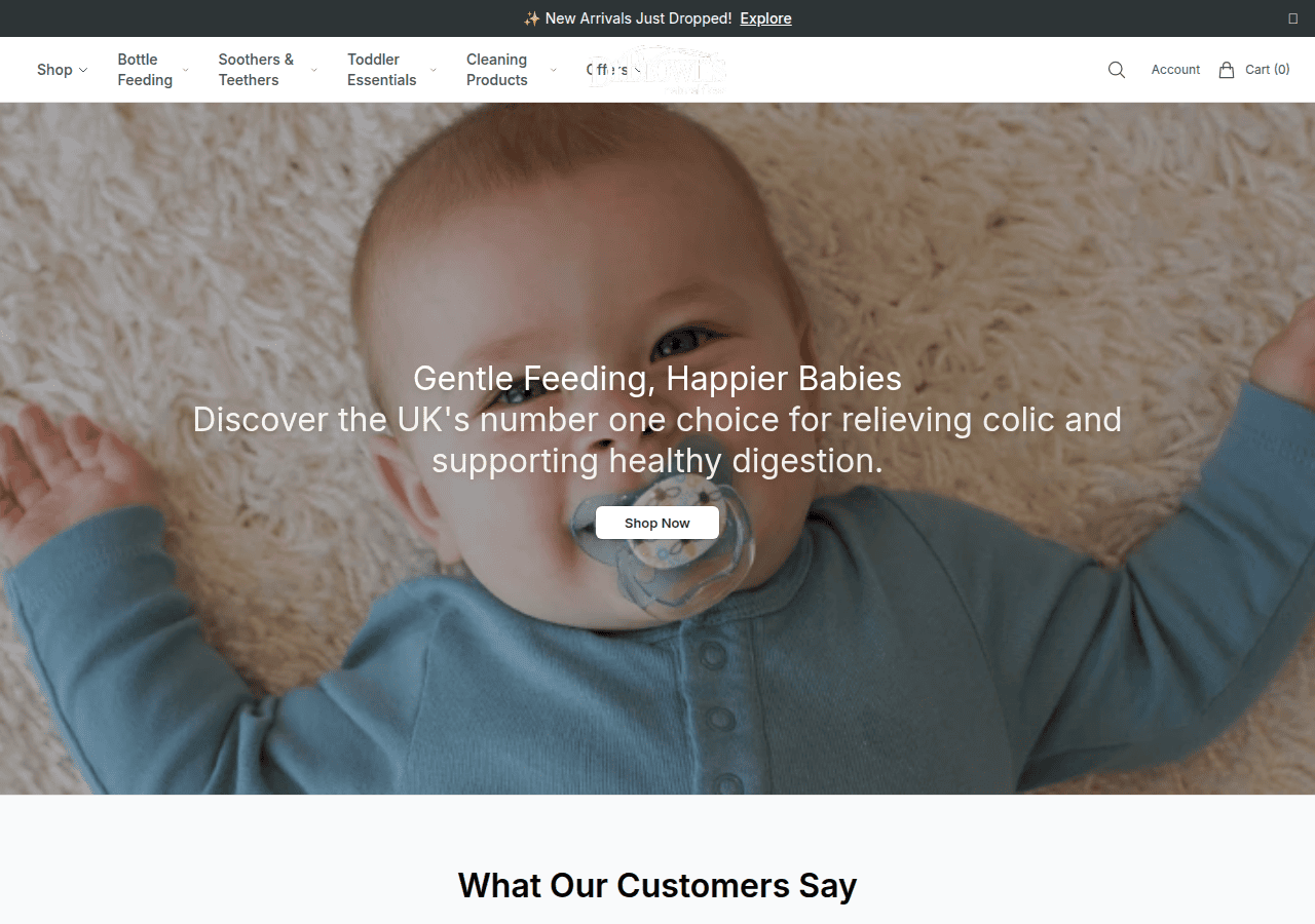 Screenshot of officialdrbrowns.shop