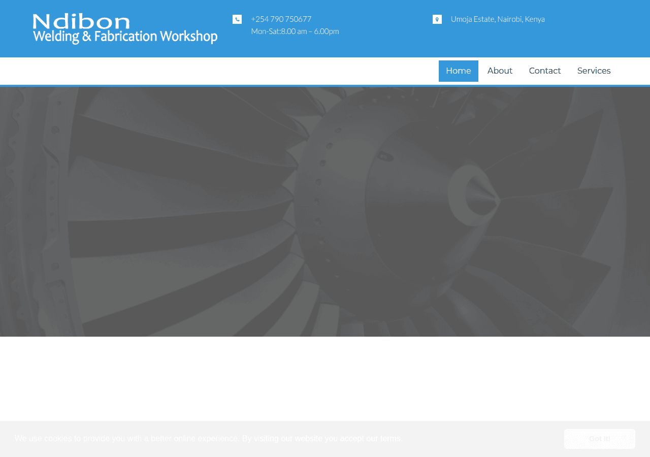 Screenshot of ndibonworkshop.co.ke