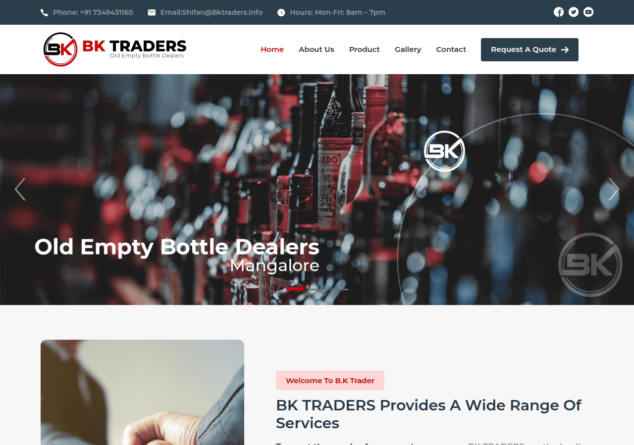 Screenshot of bktraders.info