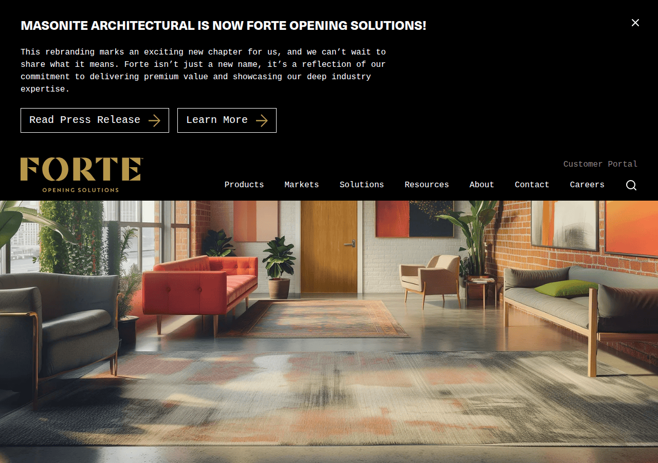 Screenshot of forteopenings.com
